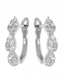  PEAR STYLE DIAMOND HUGGIES (TE837)